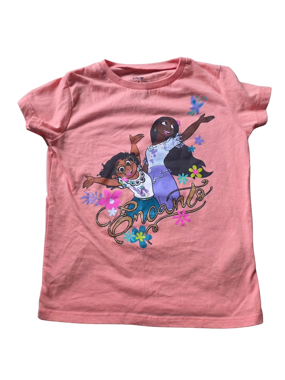 Disney Pink Encanto Graphic Short Sleeve Tee